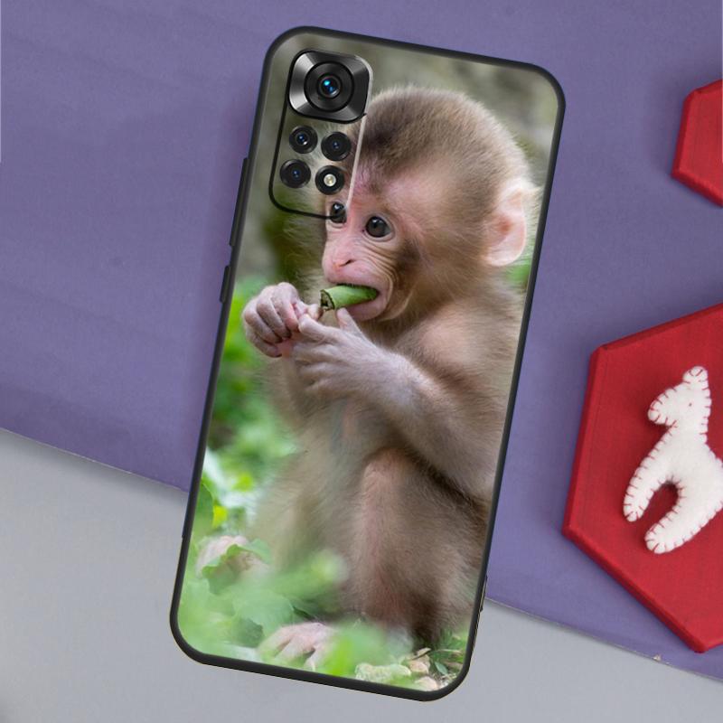 Cute Baby Monkey Animal Funda For Xiaomi Redmi Note 14 Pro 13 12 11 9 10 9S 10S 11S 12S Redmi 14C 10C 12C 13C Case