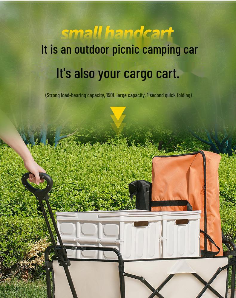 Складная тележка для кемпинга на открытом воздухе от производителя: Большой пикниковый прицеп и детская лежачая тележка
