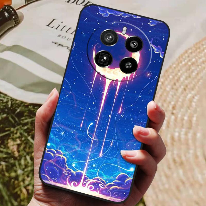 Для Realme 12 Pro Plus Чехол Роскошный Телефон Силиконовая Задняя Крышка Для Realme 12 Plus Чехлы Realme12 pro+ plus Защитная Оболочка Capas