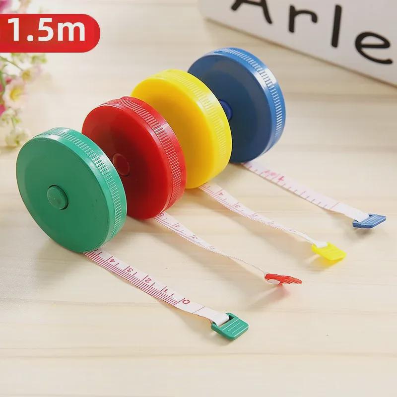 Милая пластиковая мини-рулетка длиной 1,5 м - автоматическая выдвижная мягкая линейка для одежды