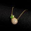 Niche Design Магнитное присоска Ананас кулон ожерелье женственность свет роскошь индивидуальность универсальная цепочка на шею