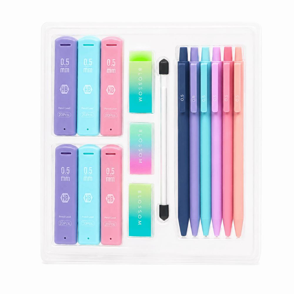 16pcs 0.5/0.7mm Mechanical Pencil Set HB Drafting Pencils Kit Automatic Pencils  School Office