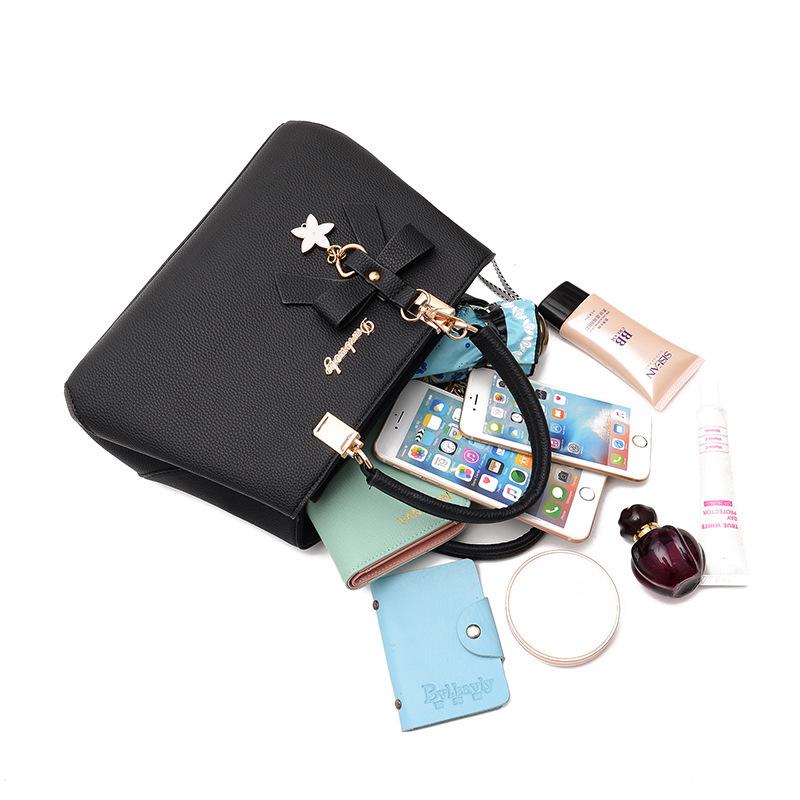 Модная сумка-бант в корейском стиле 2025: Женская сумка кроссбоди, на плечо, сумка для мамы.