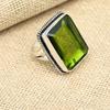 Уникальный перидот драгоценный камень ручной работы твердое серебро 925 пробы подарок на день рождения кольцо ювелирные изделия