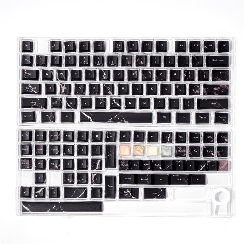 130 клавиш Клавиши с мраморной темой Cherry PBT 3.0 Осенний вид Персонализированные клавиши для механических клавиатур с переключателями Mx