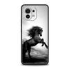 Чехол для телефона с изображением животного Лошадь для Xiaomi Mi 15 14 Pro 13 12 11 Lite 5G 10T 11T 12T 13T 14T Poco X6 X5 X4 X3 NFC F3 F4 GT Черный Чехол