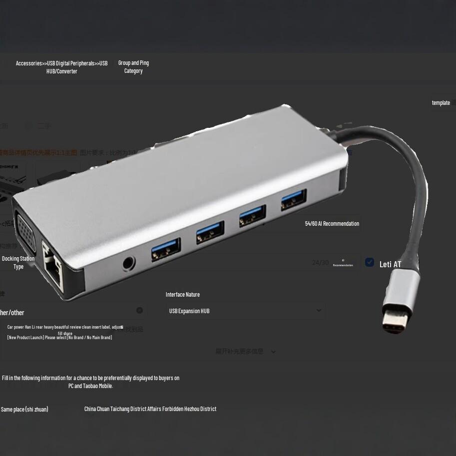 12-in-1 USB-C Docking Station with Dual 4K HDMI, Network Port, for Laptops