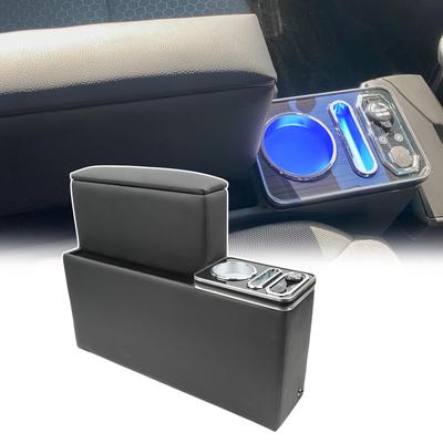 Подлокотник-консоль для Suzuki Crossbee MN71S Центральный органайзер с USB LED из ПУ кожи Легкая установка - Подлокотник, Трехслойный разделитель, Type-C и Зарядка,