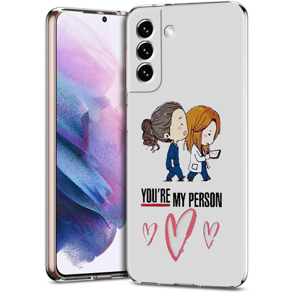 Чехол для телефона 'Анатомия Грей' 'Ты мой человек' для Samsung Galaxy S24 Ultra S23 FE S22 S20 S21 5G S10 S9 Plus S10E S8 Прозрачный чехол