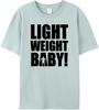 Light Weight Baby Letters Printed T Shirts Unisex Cotton Short Sleeve Unisexs TShirt Casual O Neck Fitness Tops Tees