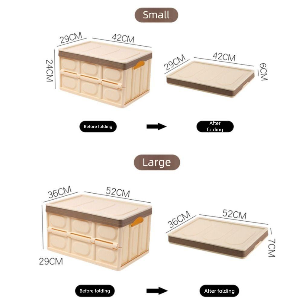 Plastic Material Foldable Storage Box Multi-functional Large Storage Box Car Storage