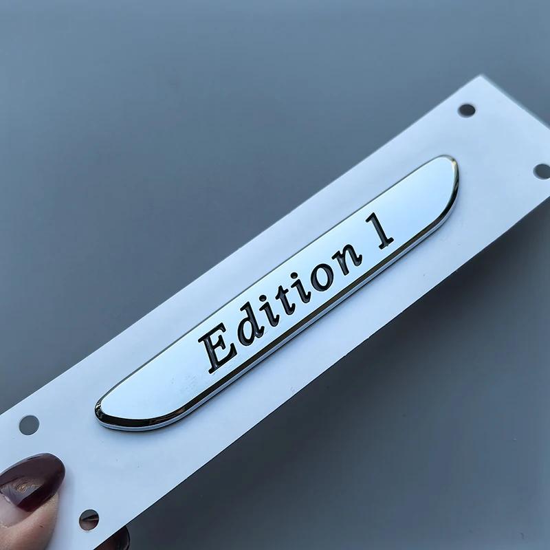 3D Edition 1 NIGHT EDITION ABS Car Emblem Fender Side Doors Blade Badge 3D Sticker Chrome Glossy Black