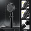 1Piece Handheld Shower Head, High Pressure Shower Head 5 Mode Adjustable One-key Stop Water Shower Head Bathroom Accessories