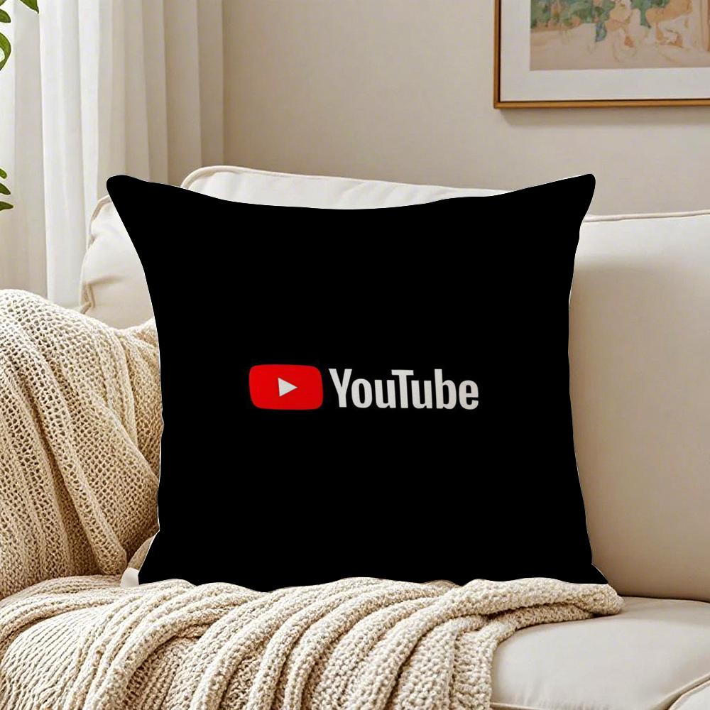 Популярная видеоплатформа YYouTube Наволочка для подушки Антипылевой клещ Декор дивана в гостиной Подушка Комната