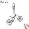 BAMOER 925 Sterling Silver Cool Mountain Bike Charm Pendant Fit Original Bracelet & Bangle DIY Jewelry