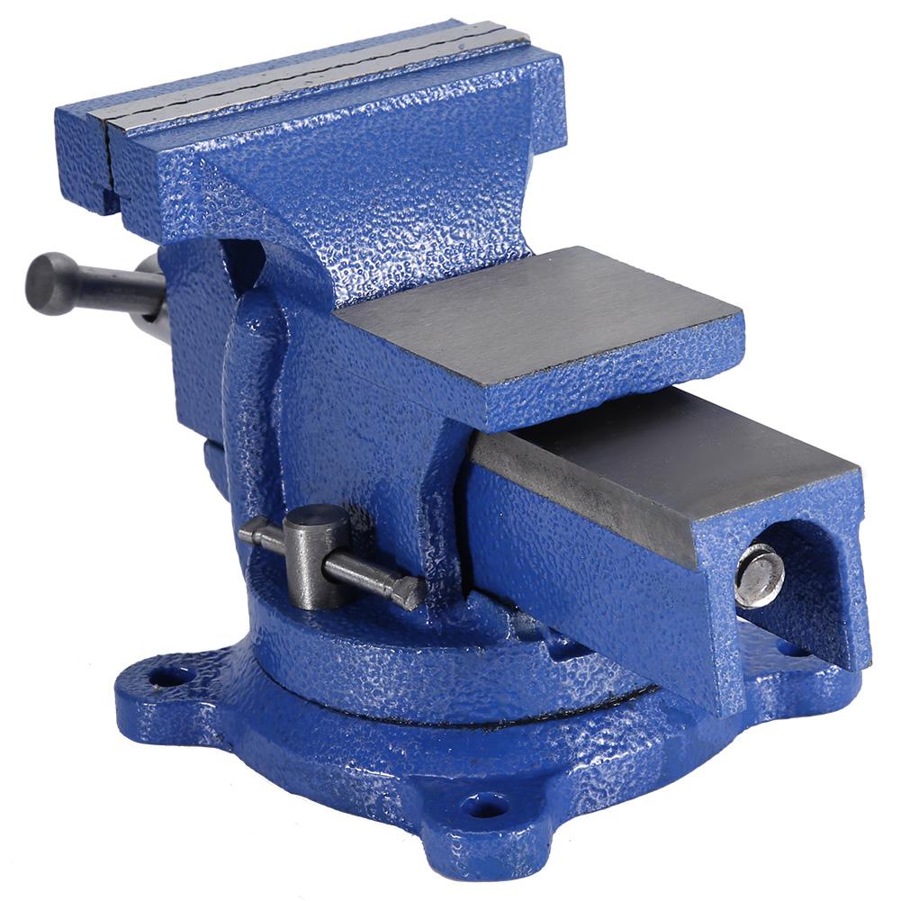 Bench Vise Heavy Duty Tabletop Clamp with Anvil Swivel Locking Base (4 )