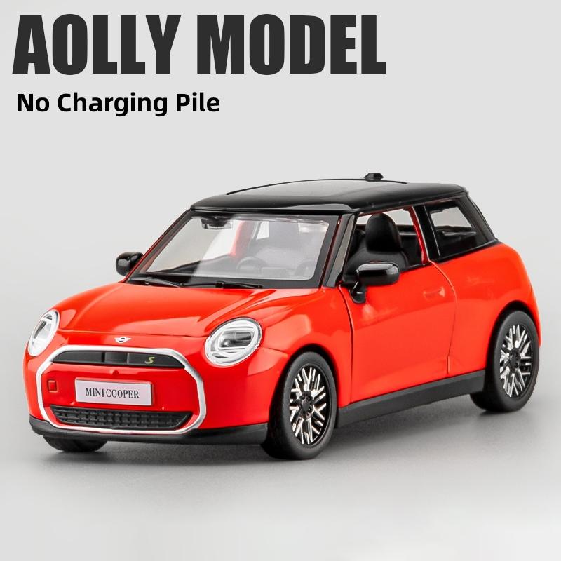 1:28 BMW Mini Cooper Electric 2024 Alloy Model Car Toy Diecasts Metal Casting Sound and Light Car Toys For Children Vehicle