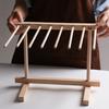 Collapsible Wooden Pasta Drying Rack 8 Arm Foldable Homemade Spaghetti Stand Quickly Set Up Dryer Noodle Hanger Kitchen Gadget