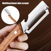 Stainless Steel Peeler Wooden Handle For Peeling Slicing Fruits Vegetables Durable Smooth Operation Peeler Kitchen Accessories