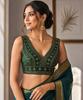 TreegoArt Fashion Women's Tussar Silk Sleeveless Readymade Blouse Designer Top For Saree And Lehenga Choli - Pack Of 1