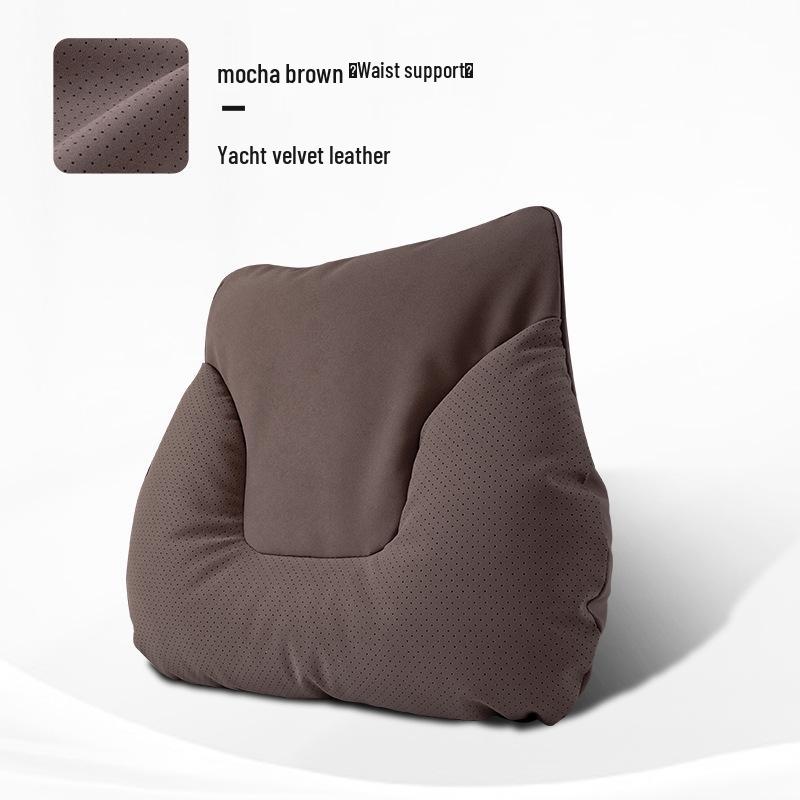 Car Headrest & Lumbar Support Pillow Set - 5-Piece Neck & Back Cushion for New Vehicles