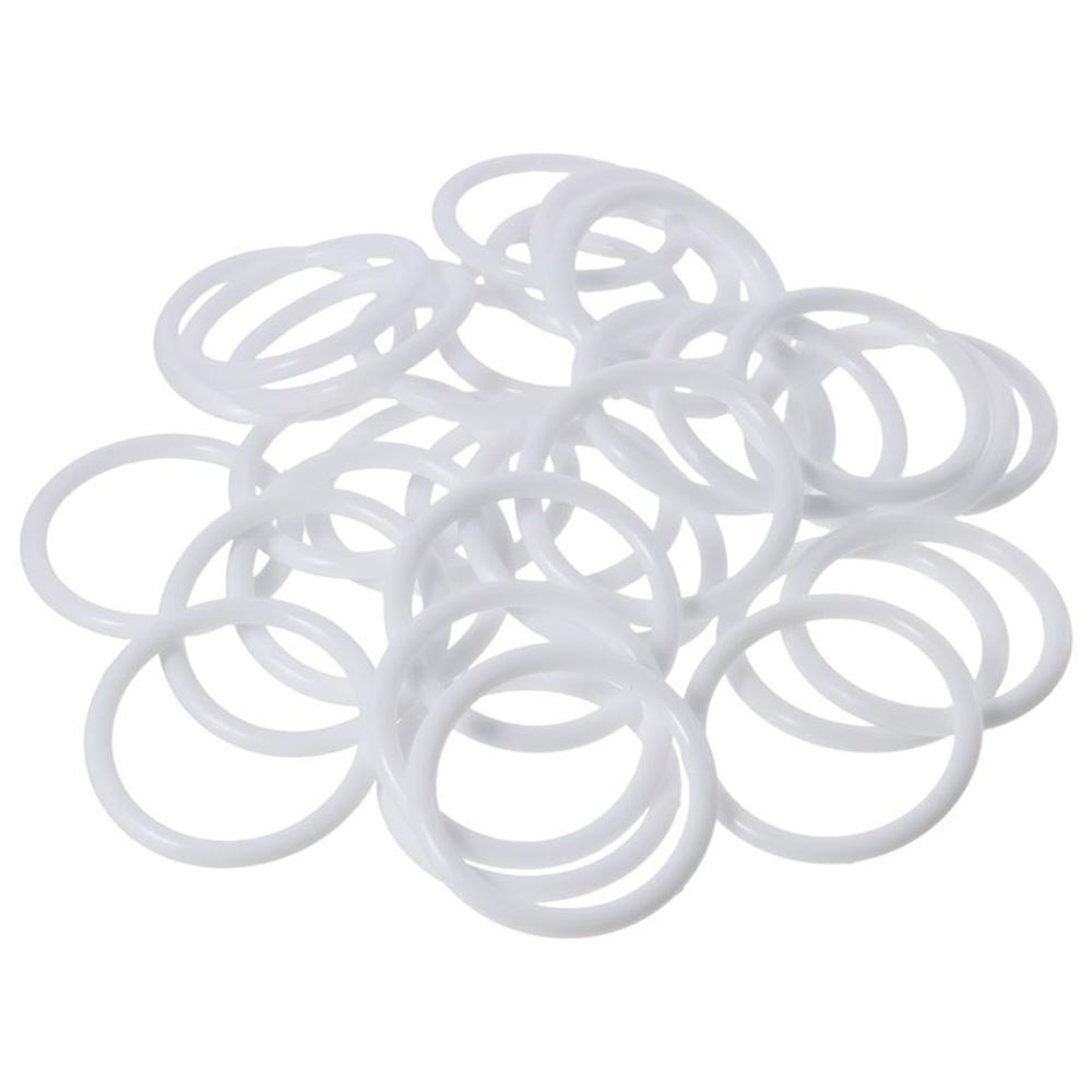 30pcs Plastic White Rings Hoops White Dream Catcher Circle for DIY Art Crafts