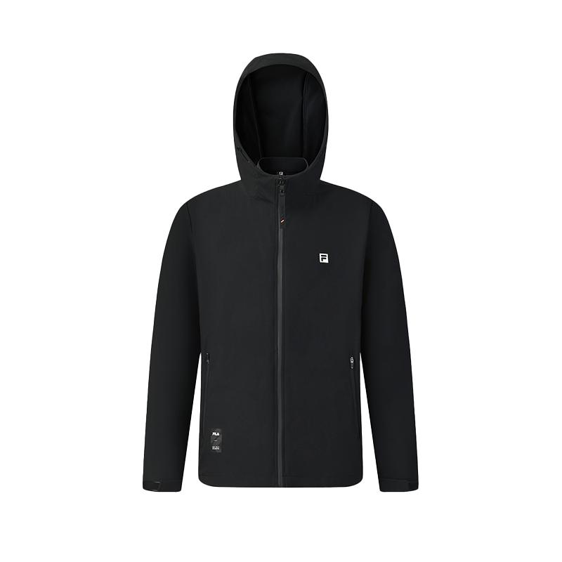 FILA Fitness Jackets Men's Pitch Black Hooded Moderate Other A11M611716F-BK