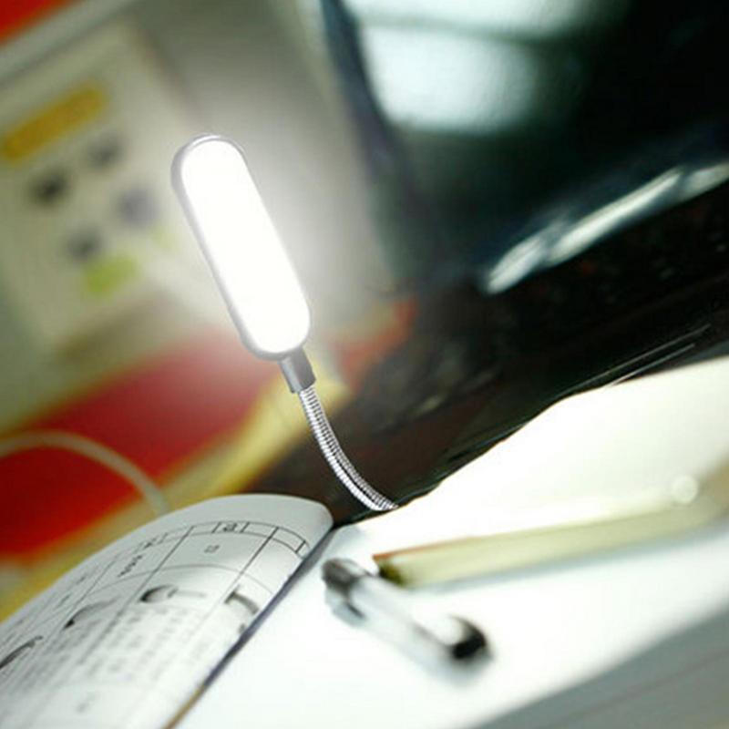 USB Reading Night Lamp Mini 6 LED Book Lamp White Color Table Desk Lamp For Laptop Power Bank Notebook PC Computer