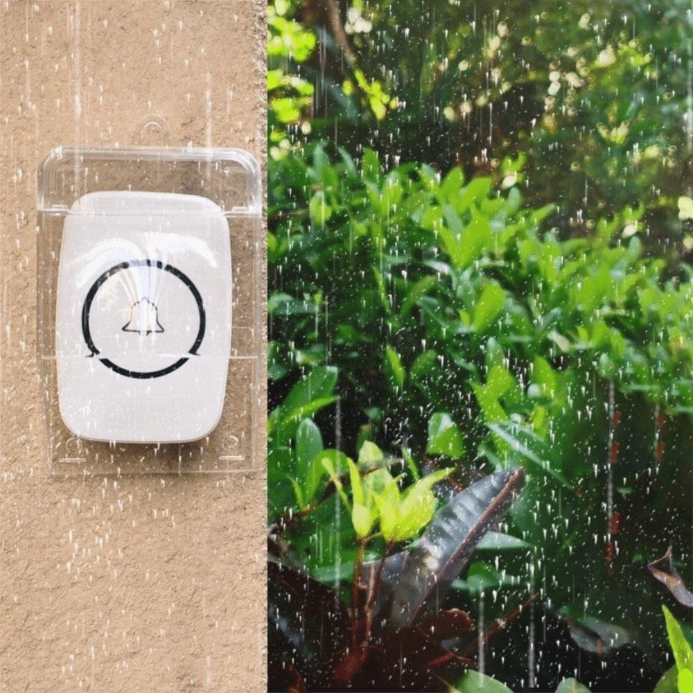 Прозрачный дверной звонок водонепроницаемый чехол прочный материал дверной звонок брызгозащитный ящик для улицы