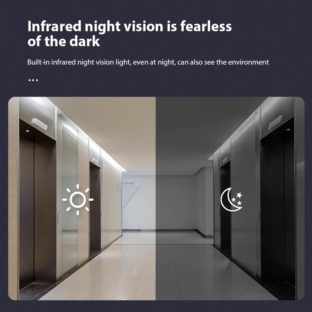 Умная камера дверного звонка с звонком, инфракрасная камера ночного видения, 2.4G WiFi, беспроводная видеокамера звонка