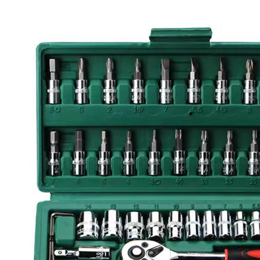 Набор трещоточных ключей 46 шт. Износостойкий трещоточный ключ с большим крутящим моментом Набор бит для отвертки для