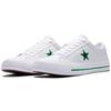 Converse Кеды унисекс One Star Series с круглым носком, на шнуровке, низкие, из парусины, белые, зеленые, черные 161566C