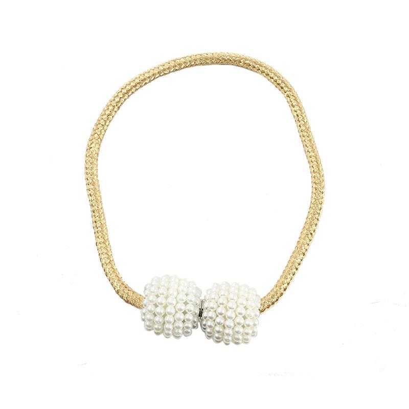 Pearl Magnet Curtains Buckles Modern Window Curtains Magnetic Tieback Holder Clips Holdbacks Curtain Strap Accessories