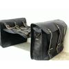 Large Motorcycle Two Bags Side Pouch Seat Leather Bag Saddlebags Saddle Panniers