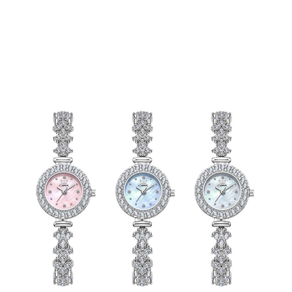 OPK Watch Versatile Women's Watch Niche Light Luxury Diamond Dial Quartz Watch Women