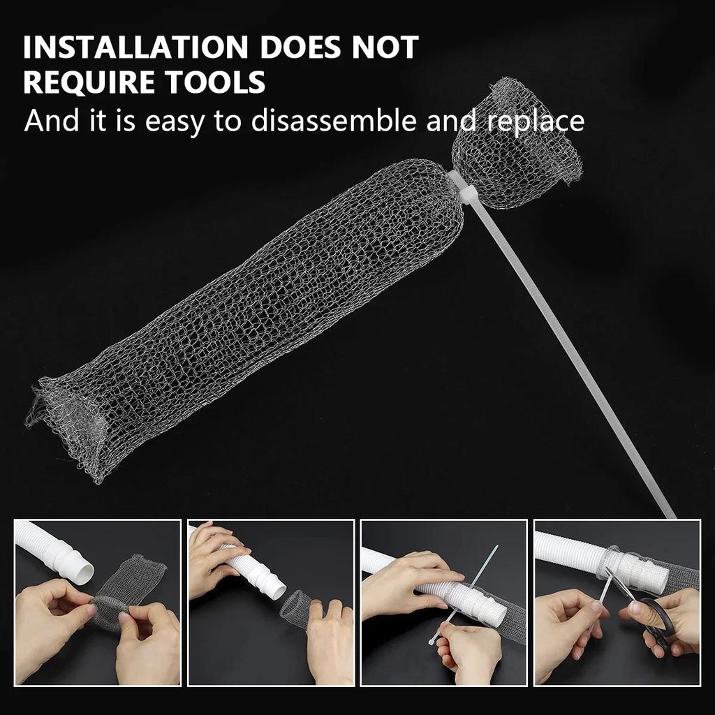 30/50 шт. Уловитель ворса для стиральной машины из нержавеющей стали, универсальный шланг для стиральной машины, уловители ворса, многофункциональный сетчатый фильтр для сливного шланга раковины