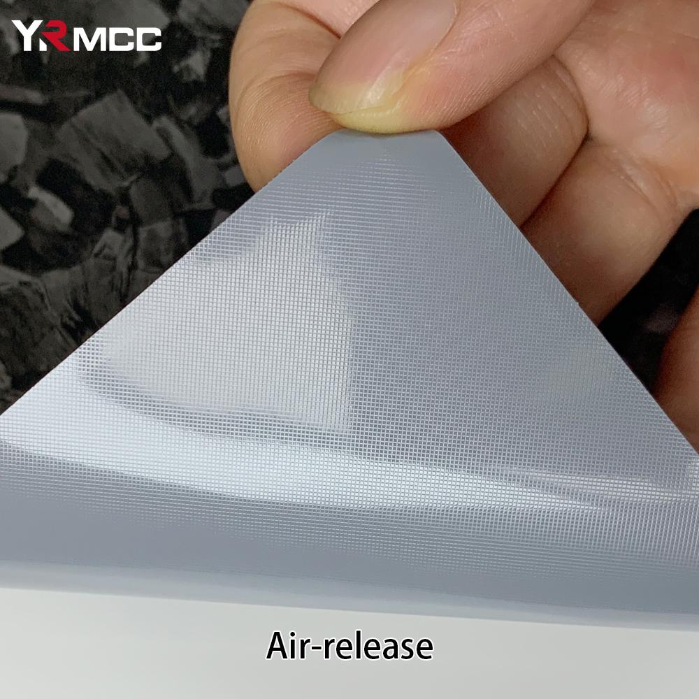 Blue Glossy Carbon Fiber Vinyl Wrap Air Release Stickers with Scraper DIY Decals Car Auto Vehicle Cover Motorcycle Accessories