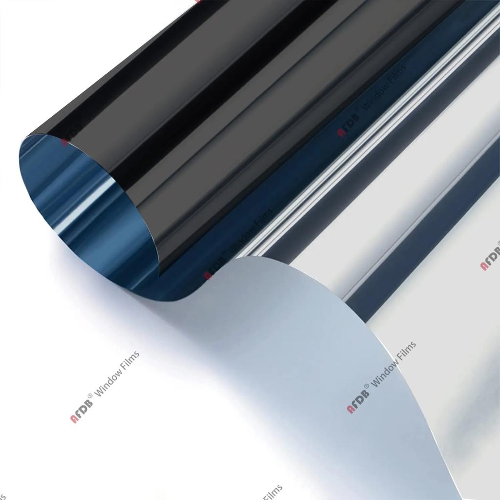 Односторонняя зеркальная оконная пленка, светоотражающая самоклеящаяся пленка, солнцезащитная оконная наклейка, теплоизоляция, защита конфиденциальности, тонировка стекла