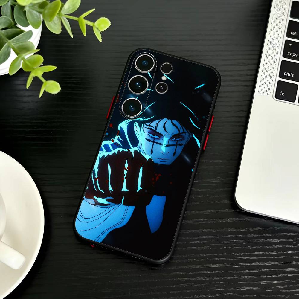 Чехол для телефона Jujutsu Kaisen И-Ичиджи Для Samsung S26,S25,S24,S23,S22,S21,S20,Plus,Fe,Lite,Другие Черная Крышка