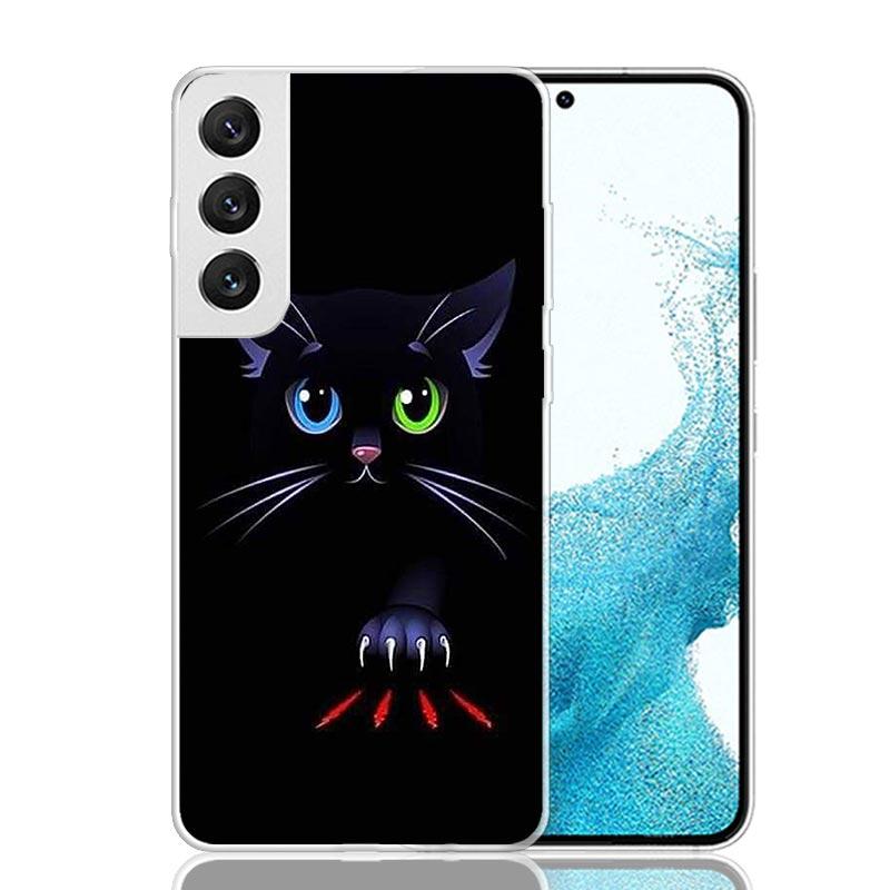 Забавная лапка кошки Милый чехол для телефона Samsung Galaxy S26 Ultra S23 S24 S25 Edge S20 FE S21 S22 Plus Мягкая печатная оболочка
