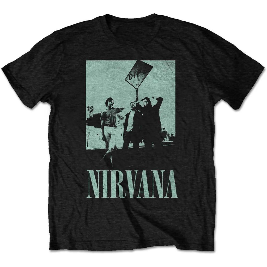 Винтажная футболка с фото группы Nirvana