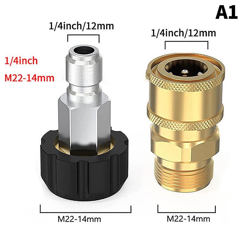 Фитинги для быстрого подключения мойки высокого давления M22 от 14/15 мм до 1/4 3/8 дюйма для мойки под давлением