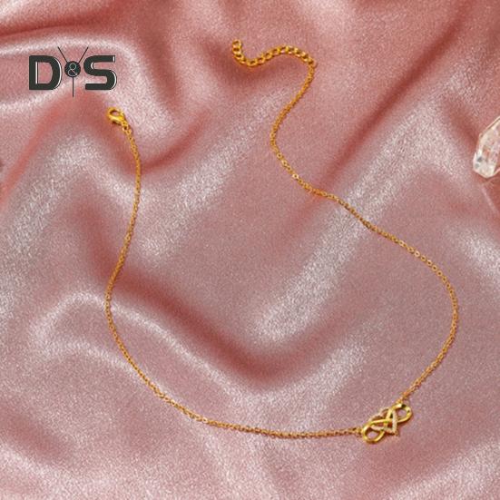 Ожерелье с бесконечным сердцем для женщин, ожерелье с подвеской в виде сердца из кубического циркония, романтические подарки на день рождения для девушки-жены