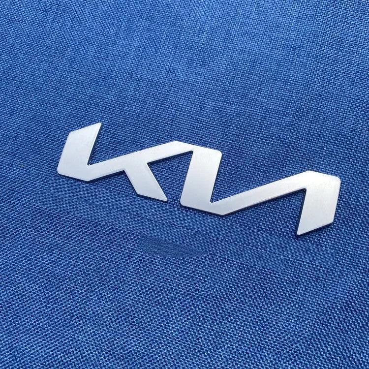 BMSOFA1 1pcs KN ABS Car Front logo sticker For new Kia Rear Bumper tail door trunk sticker car rear Emblem sticker styling Accessories