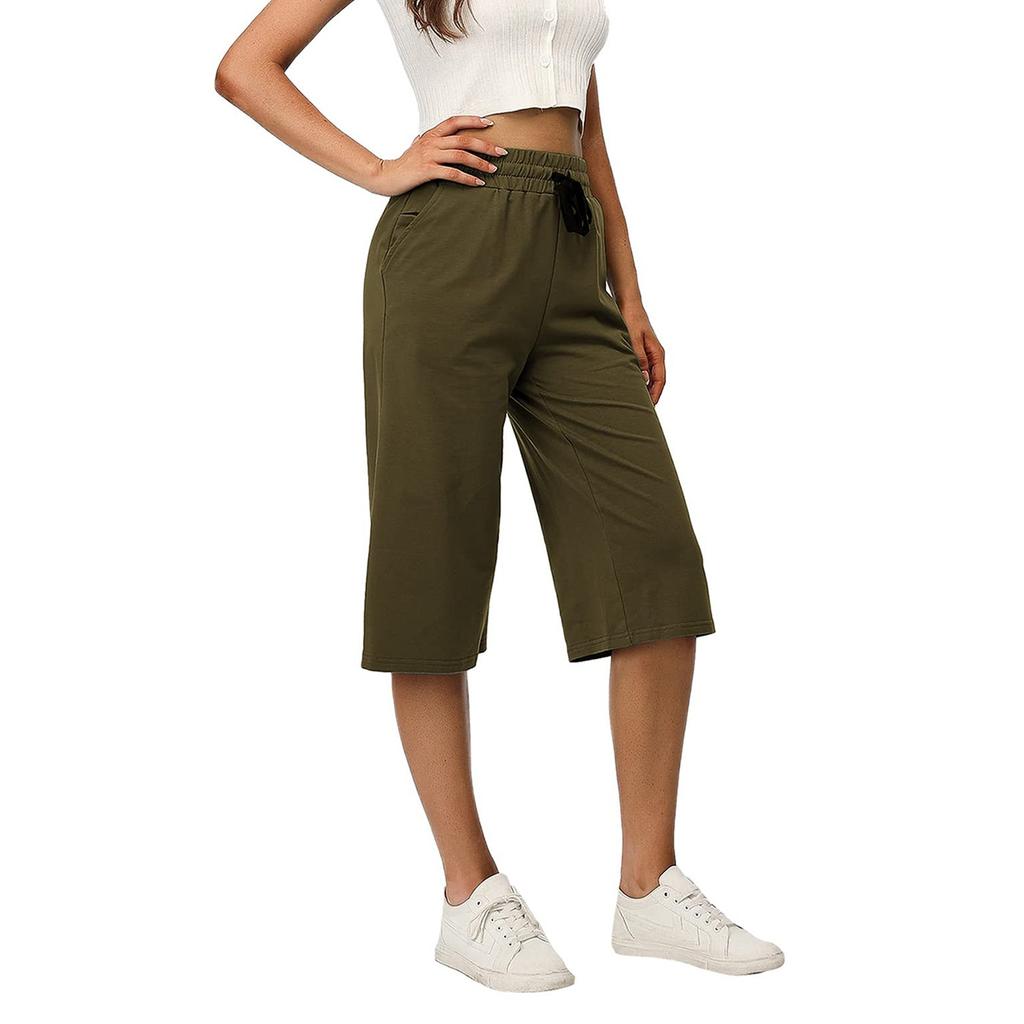 Женские свободные повседневные брюки на шнурке, брюки для йоги, широкие брюки