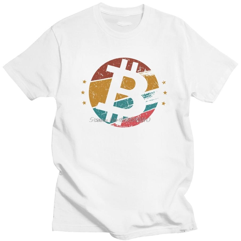 Модные винтажные дизайнерские футболки Bitcoin для мужчин, с коротким рукавом, BTC, криптовалюта, крипто, блокчейн, футболка из чистого хлопка, мерч