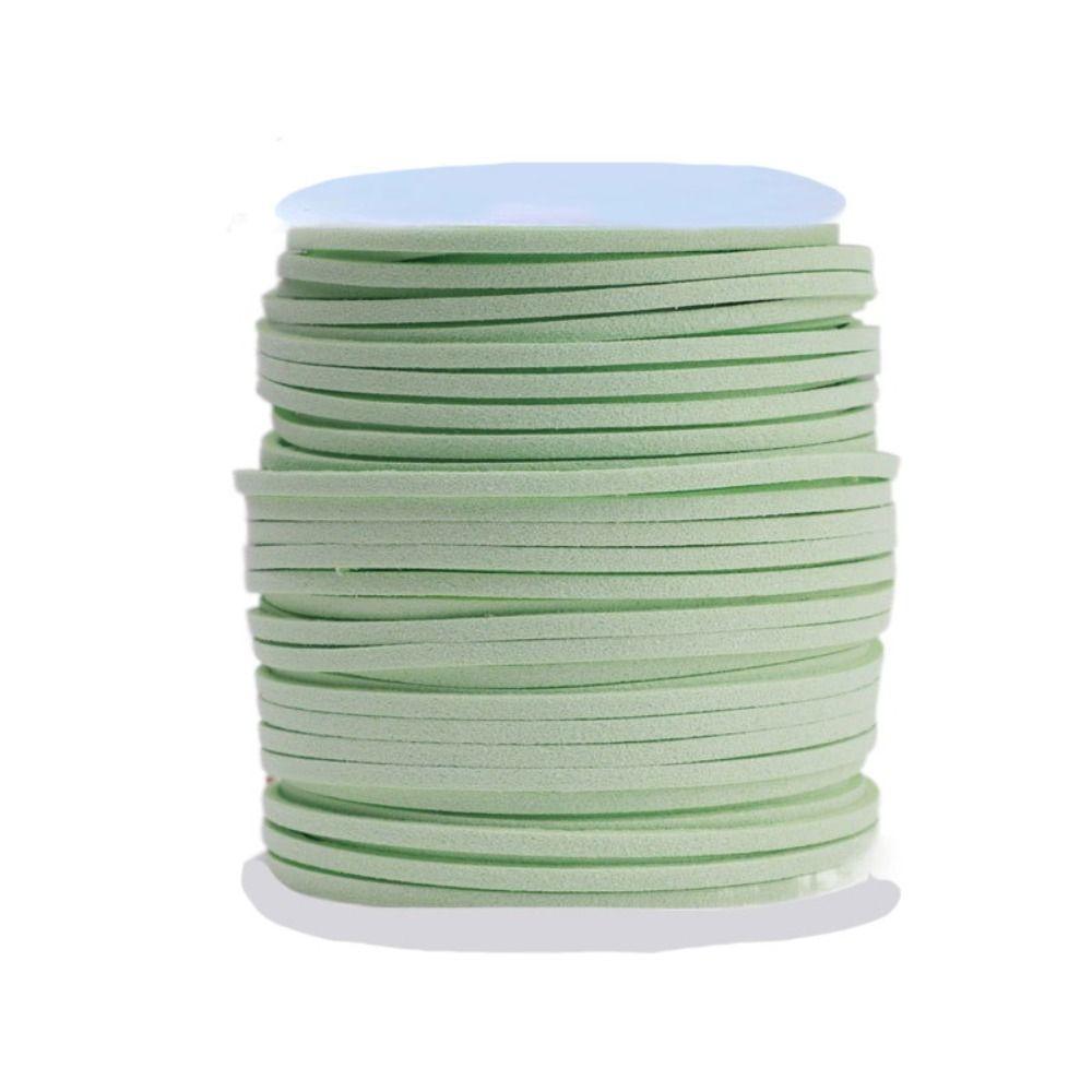Faux Suede Leather Roll Thread Handmade Gift Packaging Rope Gift Box Strap Leather Velvet Rope DIY