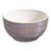 Керамическая круглая миска Staub 14 см (Античный серый)