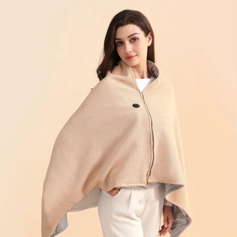 3 Heating Levels Electric Heated Blanket Wearable Body Warmer Wrap Warm Heating Scarf Sofa