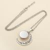 Cartoon Anime Movie Kpop Demon Hunter Moon Necklace Printed Photo Necklace Adjustable Sweater Chain Jewelry Accessory Gifts